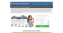 Desktop Screenshot of enucuzaarackiralama.com